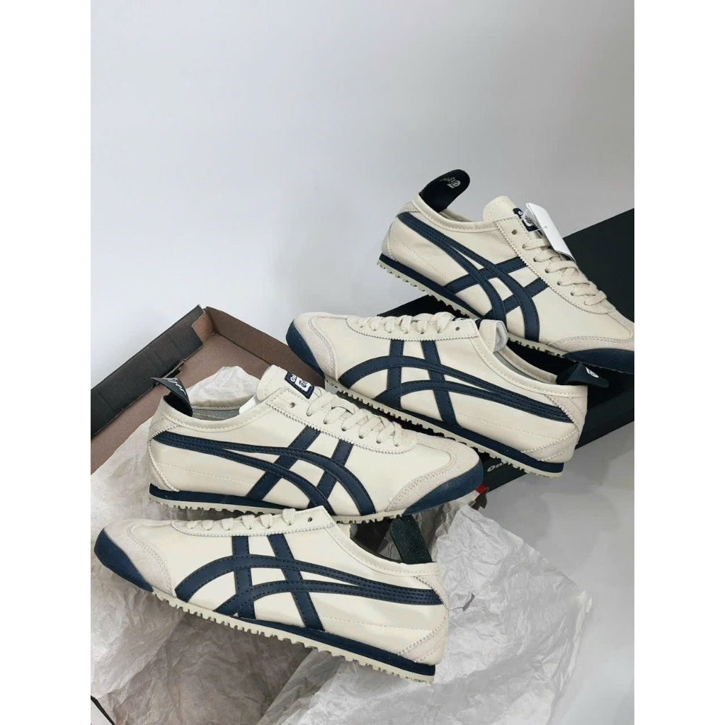 Giày thể thao  Onit.suka Tiger Mexico66 Birch/India ink Latte -Full box