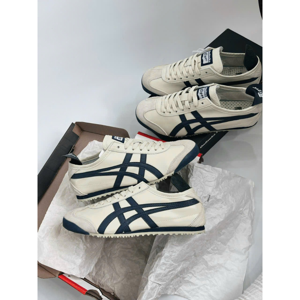 Giày thể thao  Onit.suka Tiger Mexico66 Birch/India ink Latte -Full box