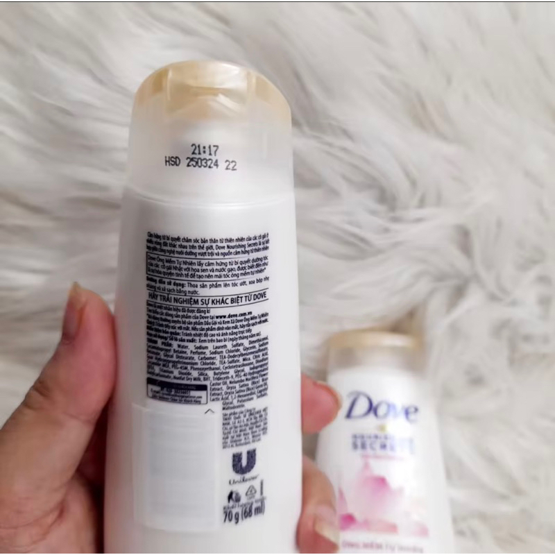 Dầu gội Dove Óng mềm tự nhiên 140g/ Sữa tắm Dove Hoa anh đào 200g
