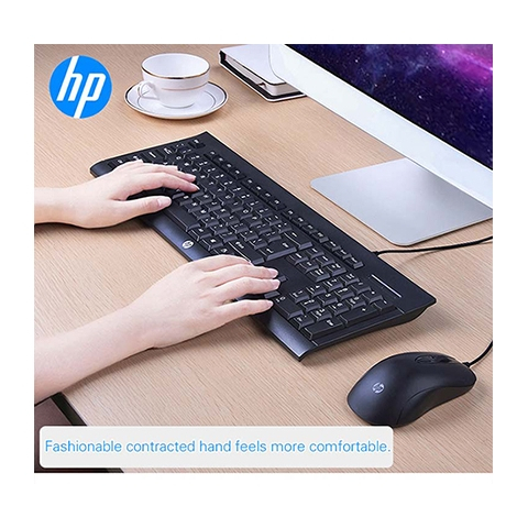 Bộ Chuột Và Phím ✨Free Ship✨ Bộ Phím Chuột HP KM100 Có Dây - Loại Tốt- Bảo Hành 12 Tháng - Chuyên Văn Phòng/ Game