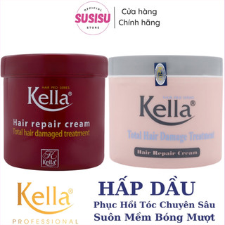 Hủ hấp dầu tóc kella hair nourish cream 500ml đỏ/hồng