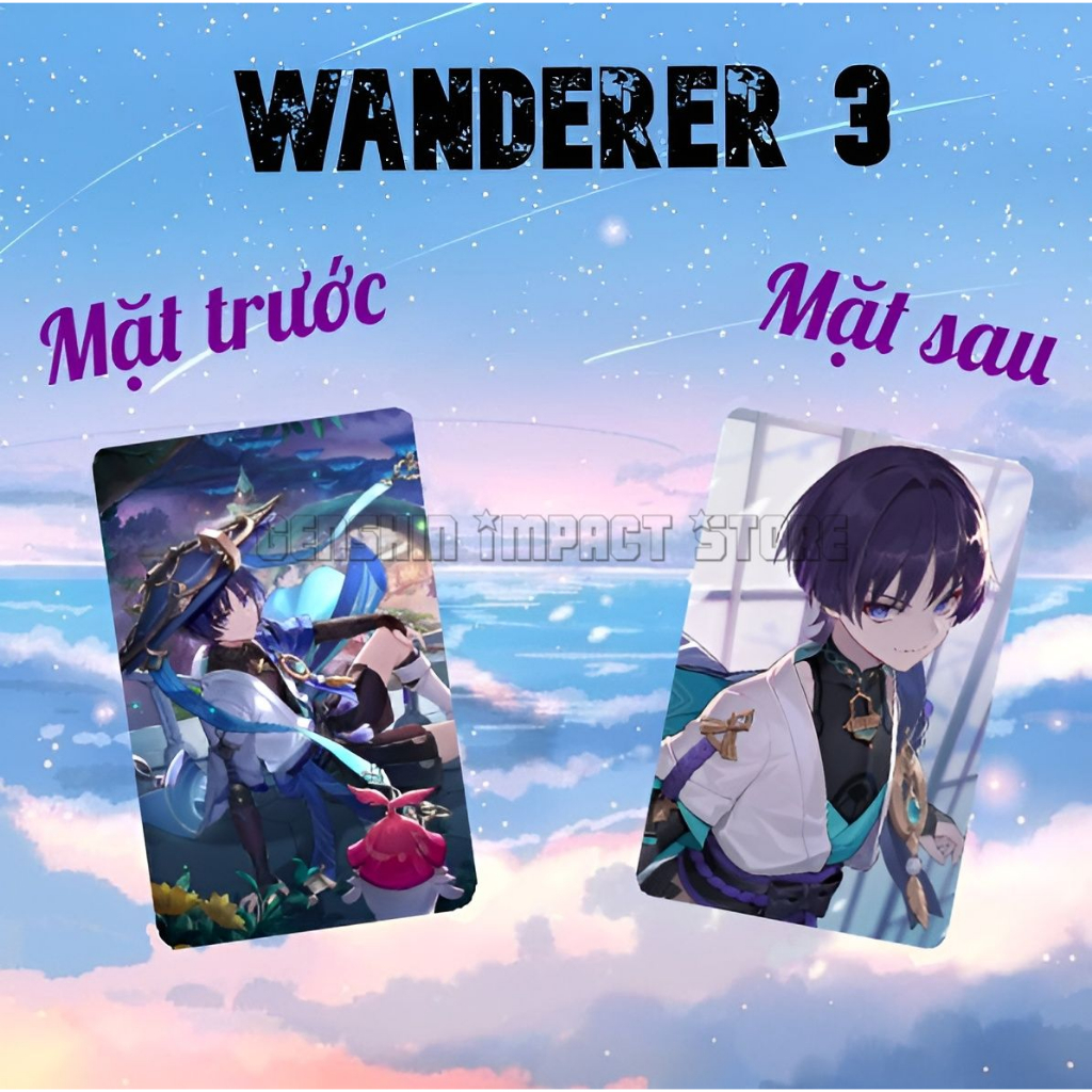 Ảnh card tự chọn nhân vật game Genshin Impact