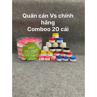 Quấn cán VS (Venson 002) CHÍNH HÃNG, dành cho môn cầu lông, tenis, Câu cá (Băng keo, băng dính màu đen)