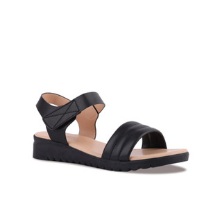 [HCM] Giày Sandal Hạnh Dung HD12246AM ( Màu Kem - Đen - Xám - Trắng )
