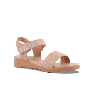 [HCM] Giày Sandal Hạnh Dung HD12246AM ( Màu Kem - Đen - Xám - Trắng )