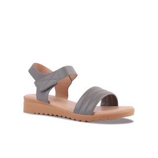 [HCM] Giày Sandal Hạnh Dung HD12246AM ( Màu Kem - Đen - Xám - Trắng )