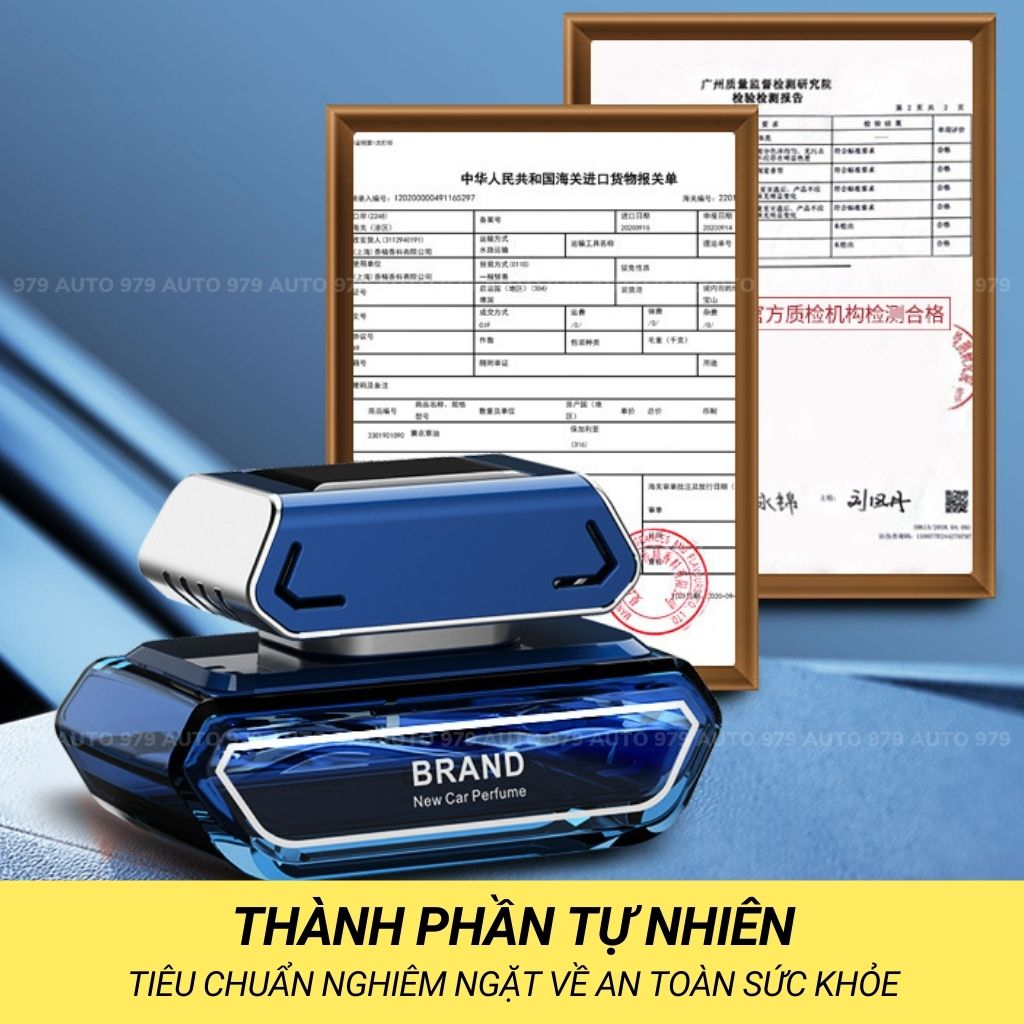 Nước hoa ô tô cao cấp BRAND khử mùi xe hơi tạo hương thơm dễ chịu dung tích 60ml