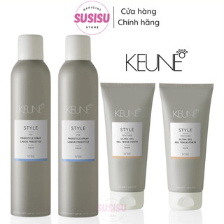 Keo xịt tóc keune style high impact spray 300ml gel giữ nếp tóc keune style ultra gel 200ml/ mousse keune