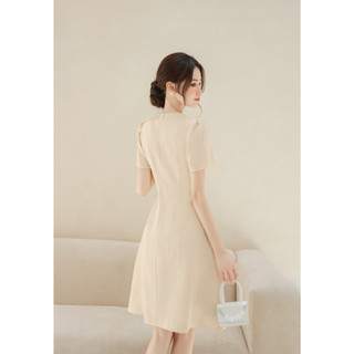 OLV - Đầm White Ruched Dress