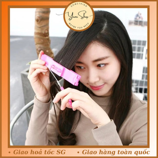 Bộ Dụng Cụ Kéo Thước Đo Cân Bằng Cắt Tóc Mái Ngố Không Sợ Bị Lệch