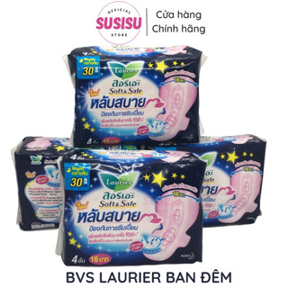 Băng vệ sinh ban đêm laurier soft &safe 30cm thái lan/bvs laurier ban đêm