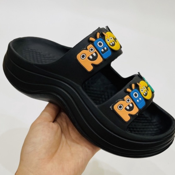 Dép đế đúc quai ngang thời trang nữ, Dép lê nữ 2 quai dễ đi dễ kết hợp tăng chiều cao