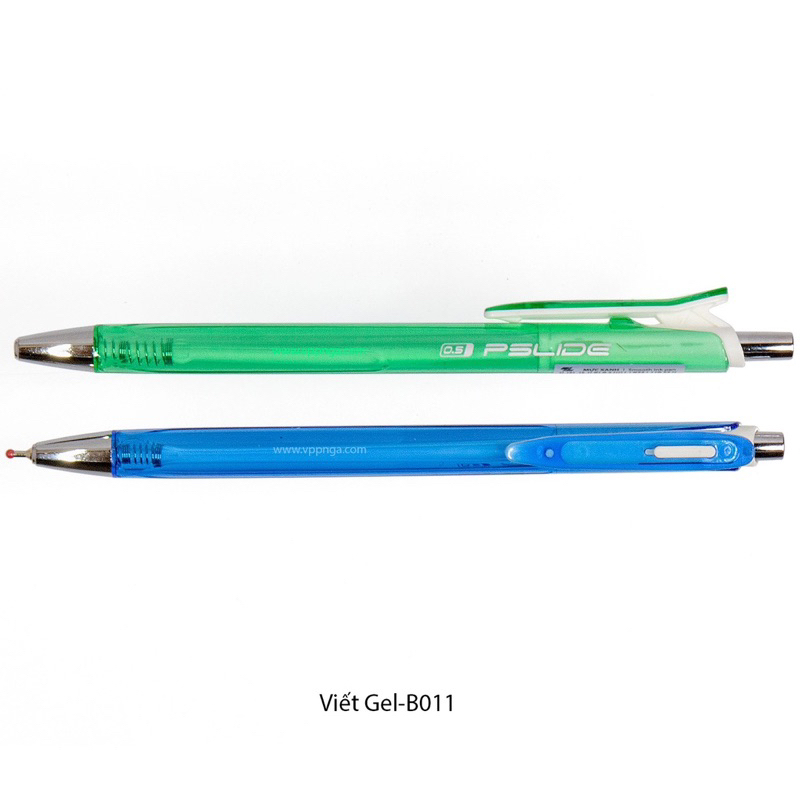 Hộp 20 Bút Gel Bấm 0.5 mm Pslide - Thiên Long GEL-B011 - MỰC XANH