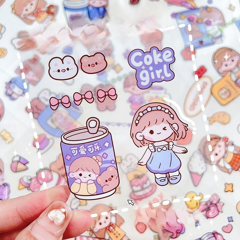 Hình Dán Sticker Set 25 Tấm Cute Giá Rẻ Trang Trí Toploader Dán Mũ Bảo Hiểm Decor Bình Nước Timo ST01-2