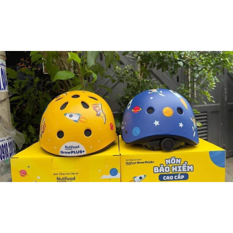 Nón Bảo Hiểm cao cấp  xịn sò cho bé HKM của sữa Nutifood