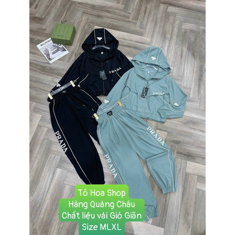 Bộ ngủ nữ.sét thể thao có mũ kéo khoá.đồ mặc nhà thu đông chất vải gió mềm.hàng quảng châu cao cấp,tohoa_shop.Size MLXL