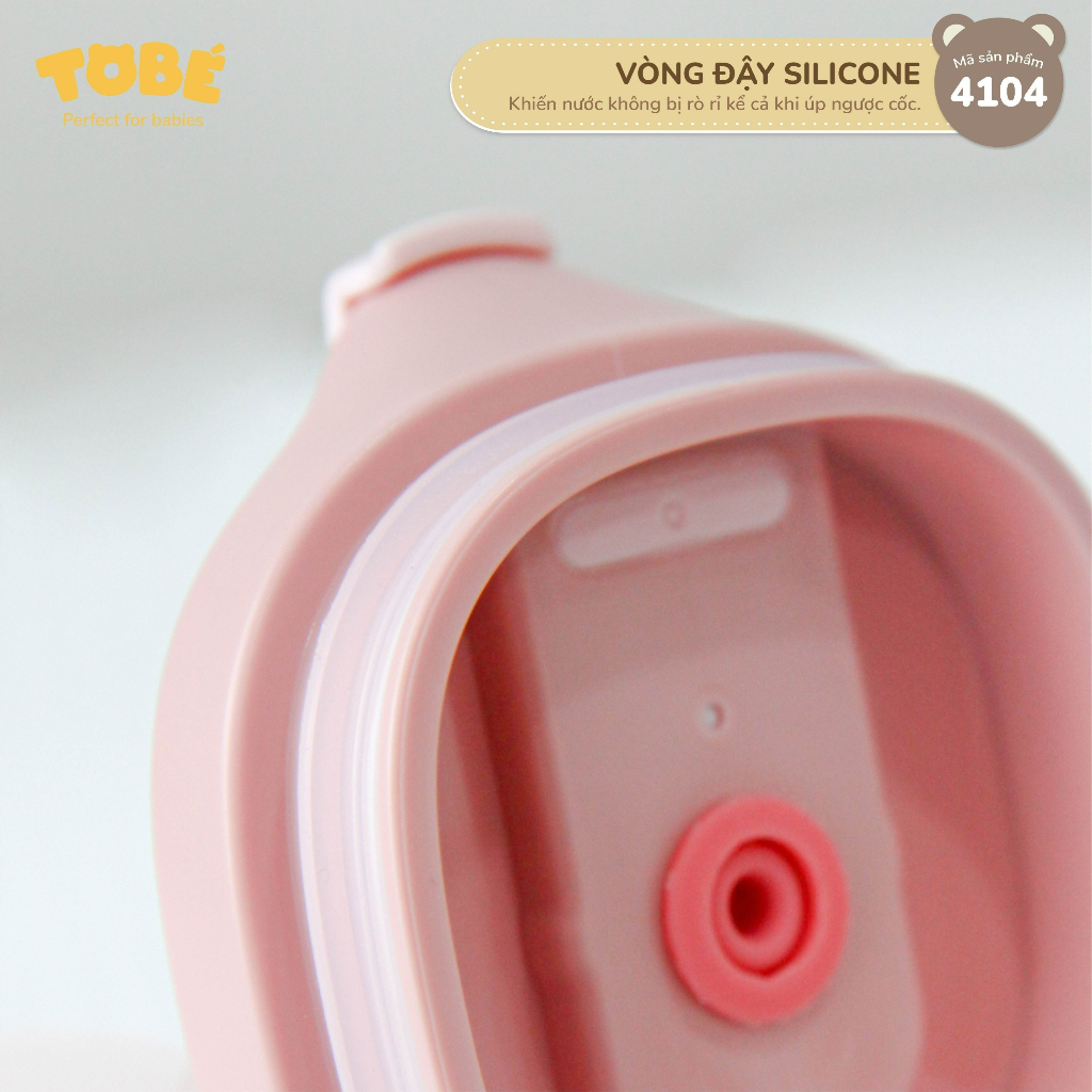 Cốc tập hút Tobe 3 giai đoạn có chia vạch cho bé Lunakidsbaby