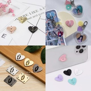 Hook tim dán ốp điện thoại gắn strap keyring phong cách Hàn Quốc (có sẵn keo dán)