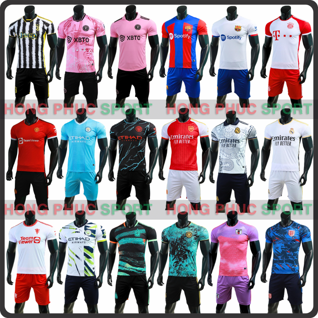 [Sale Sốc] ÁO BÓNG ĐÁ CLB THUN LẠNH CAO CẤP MU BARCA REAL JUVE CHELSEA ARSENAL MAN CITY,...