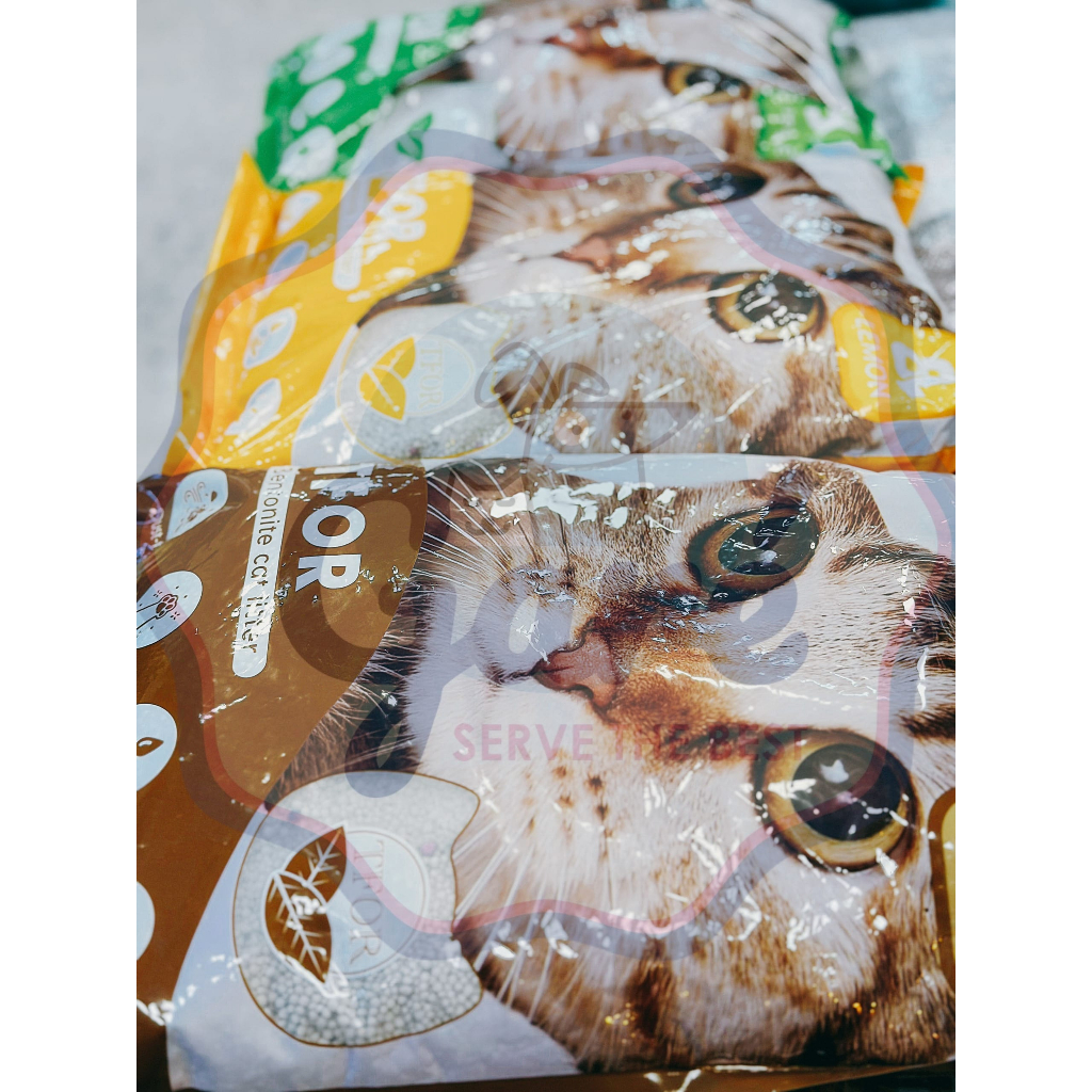 8L - Cát đất sét TFor cho Mèo vón cục nhanh chắc ít bụi hương Cà phê, Táo & Chanh