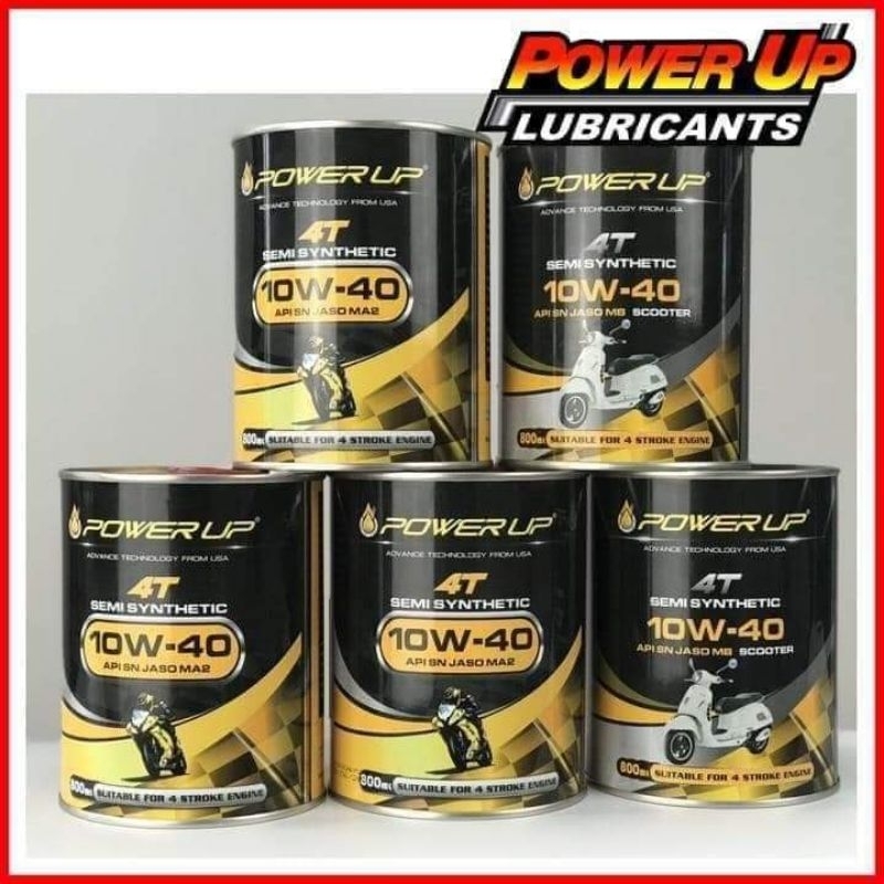 nhớt xe ga 0,8l tổng hợp power up nhập khẩu malaysia