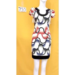 đầm body họa tiết size S/XS. S753