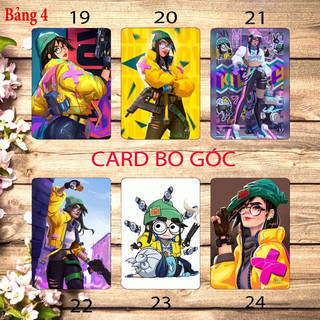 Thẻ card Killjoy valorant 6 card bo góc ép lụa khác nhau/ Ảnh card Killjoy Game valorant