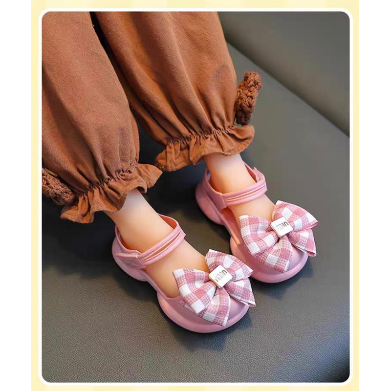 Sandan cho bé gái san dan bé gái đi học đi chơi bít mũi nơ