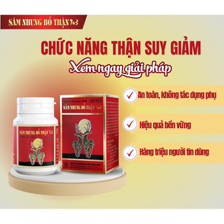 Sâm nhung bổ thận tw3 lọ 30 viên