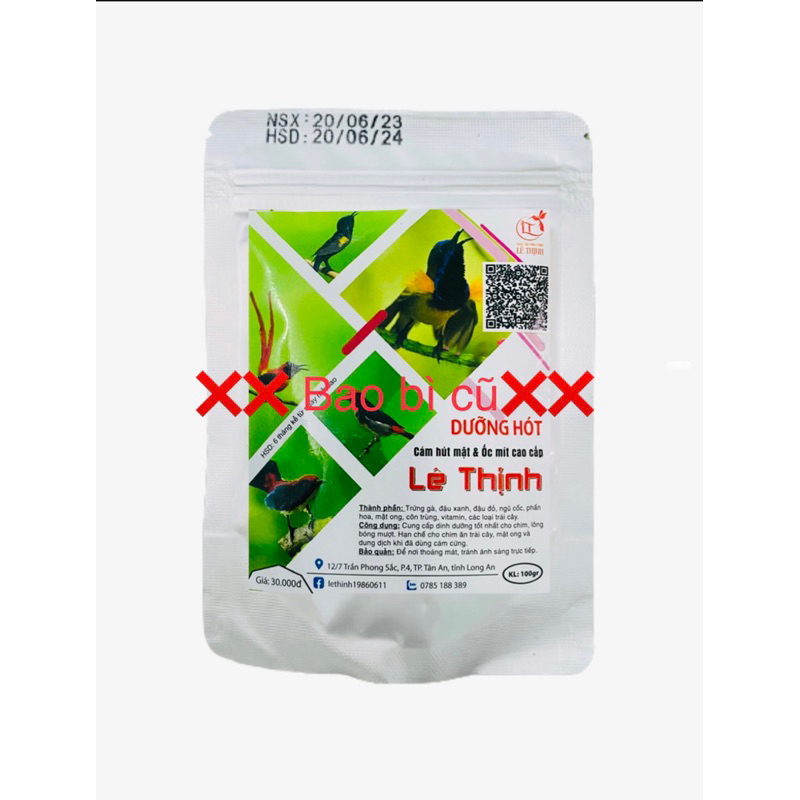 CÁM HÚT MẬT & ỐC MÍT LÊ THỊNH - DƯỠNG HÓT - 100gr/gói