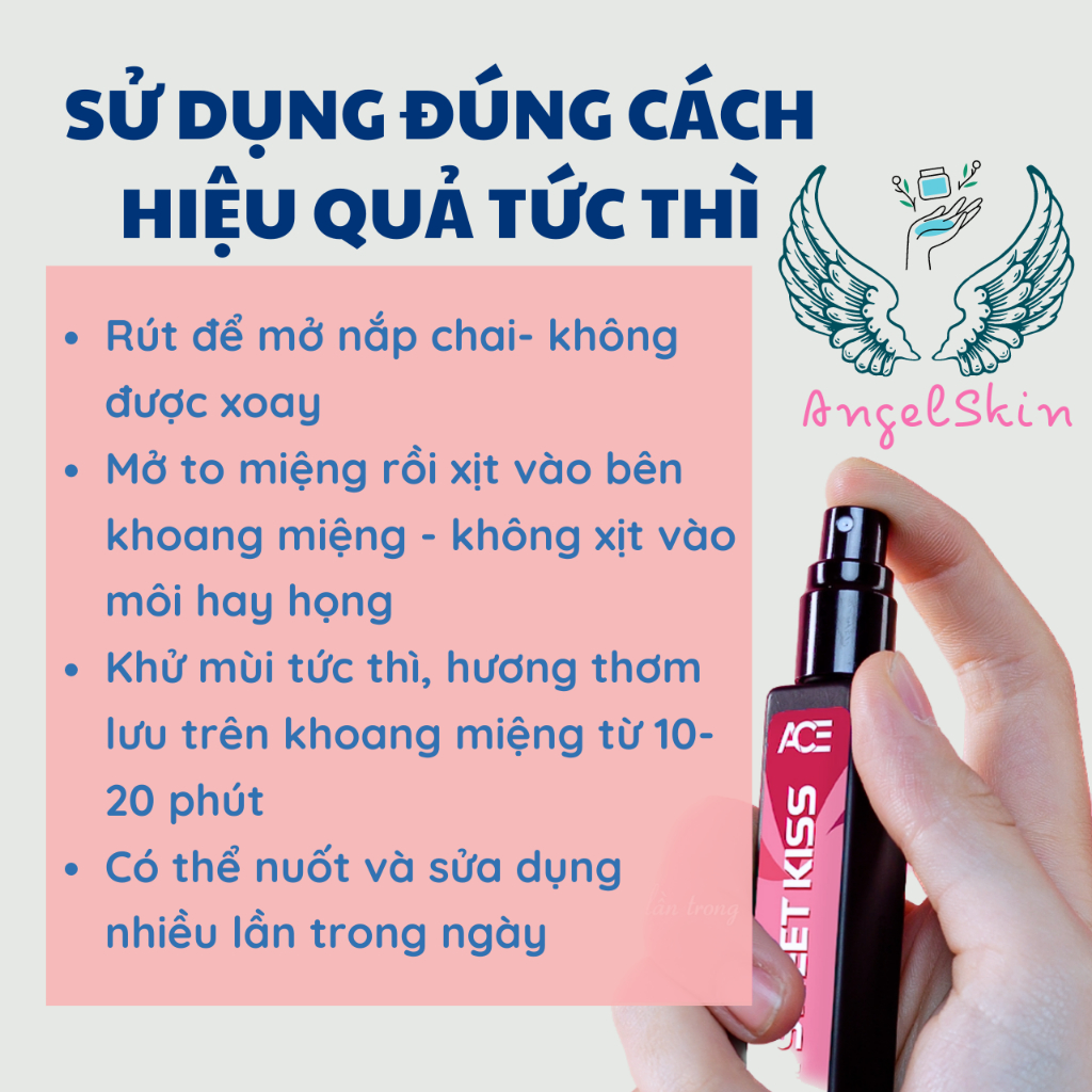 Sữa tắm toàn thân 3IN1  320ml & Dung dịch vệ sinh nam ACE 100ml & Xịt Thơm Miệng Kissing Spray ACEMAN 10ml
