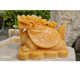 Long quy phong thủy đá ngọc hoàng long nguyên khối size 20cm, 25cm, 30cm