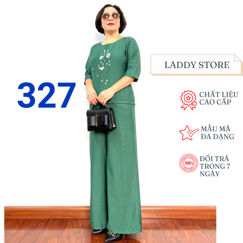 Đồ Bộ Đũi Trung Niên Cao Cấp Cho Mẹ Và Bà Mặc Đi Tiệc Đi Chơi - Laddy Store