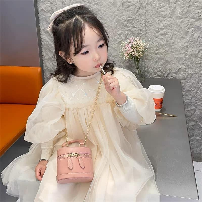 Váy công chúa cho bé gái xinh xắn 10-25kg Váy thu đông cho bé gái Đầm bé gái dài tay Hadukids