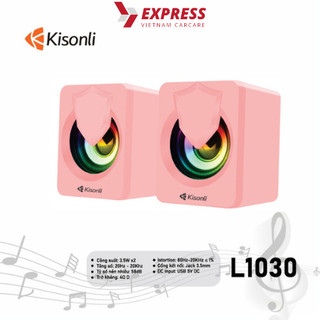 Loa máy vi tính kisonli led rgb kết nối bluetooth loa vi tính laptop pc gaming nghe nhạc bass lớn có dây