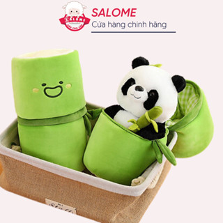 Gấu Bông Gấu Trúc Trong Ống Tre 25cm SALOME TPHCM