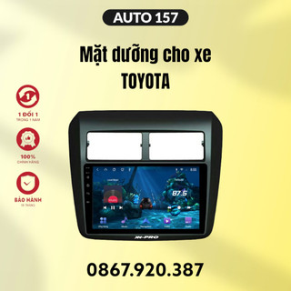 Mặt dưỡng màn hình ô tô android toyota kèm jack nguồn zin