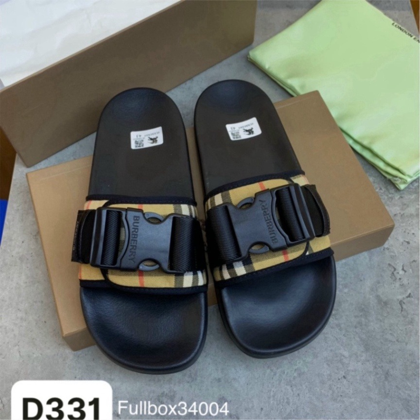 Dép Lê Bbr Kẻ Gắn Khuy Cài Nam Nữ Cháy Phố - Dép Quai Ngang Đế Tăng Chiều Cao Hot 2023