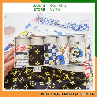 Quần lót nam, sịp đùi thun lạnh cao cấp họa tiết nhân vật hoạt hình Đoremon chất thun lạnh siêu chất | Zaman