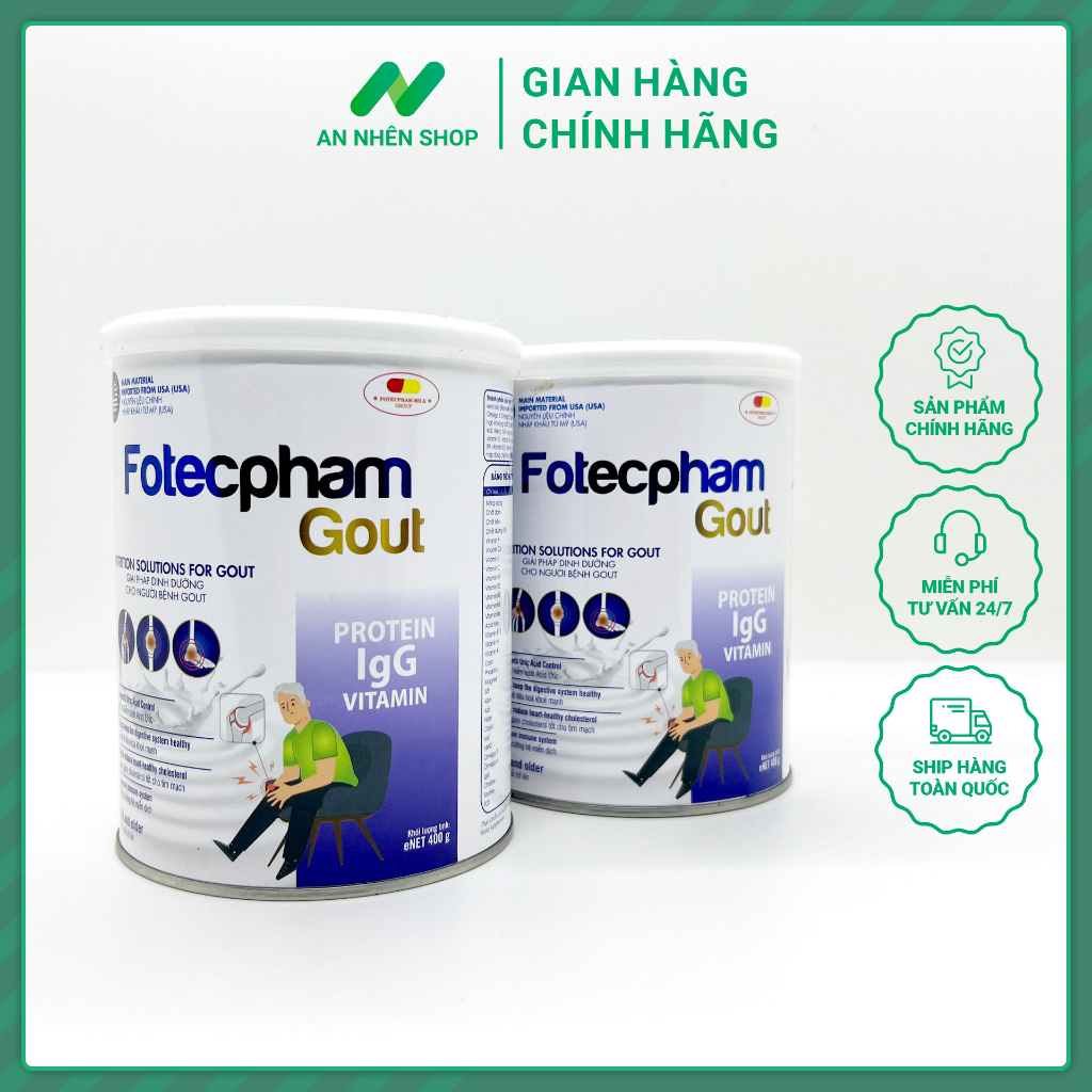 Sữa Bột Cho Người Lớn Sữa Cho Người Bệnh Gout Giải Pháp Dinh Dưỡng Cho Người Bệnh Gout Fotecpham Gout Chính Hãng