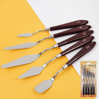 Bộ 5 bay vẽ tranh, xẻng lấy màu, trộn màu vtlshop