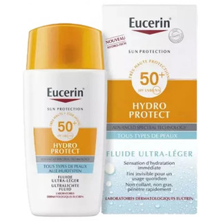 Kem chống nắng Eucerin Fluid 50ml lẻ/ set kèm gel tắm và kem dưỡng