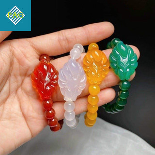Vòng tay hồ ly chín đuôi đá mã não đã kiểm định chất lượng tặng hộp đựng
