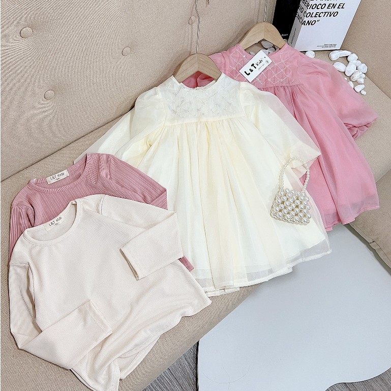 Váy công chúa cho bé gái xinh xắn 10-25kg Váy thu đông cho bé gái Đầm bé gái dài tay Hadukids