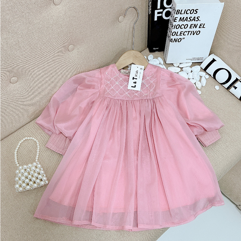 Váy công chúa cho bé gái xinh xắn 10-25kg Váy thu đông cho bé gái Đầm bé gái dài tay Hadukids