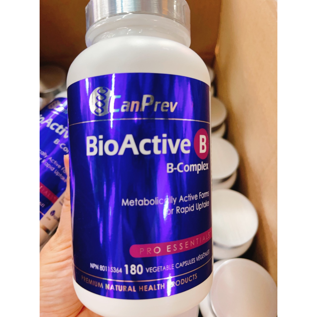 Viên uống Bioactive B Canprev Canada bổ sung vitamin B hoàn chỉnh, 90 viên