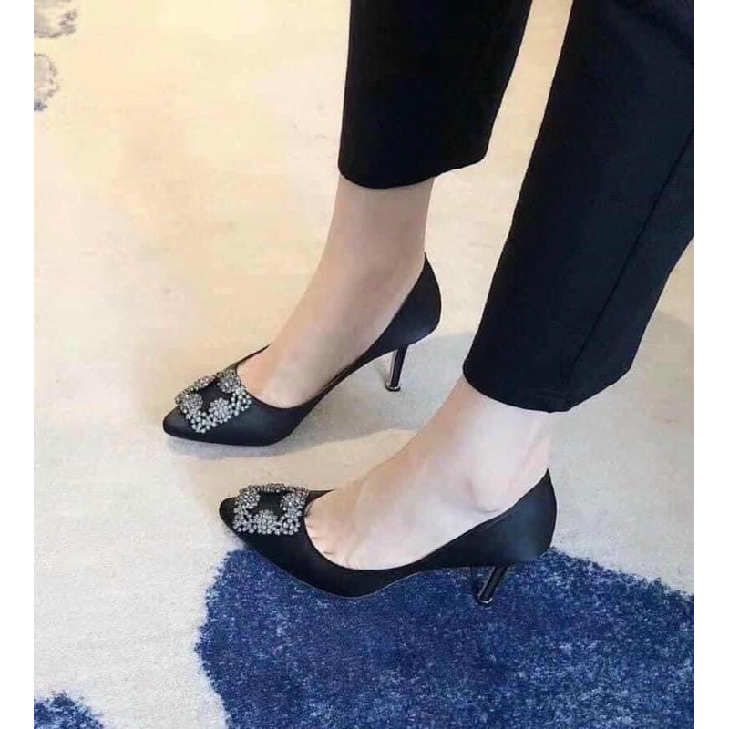 Giầy cao gót manolo sp khoá  đá fullbox