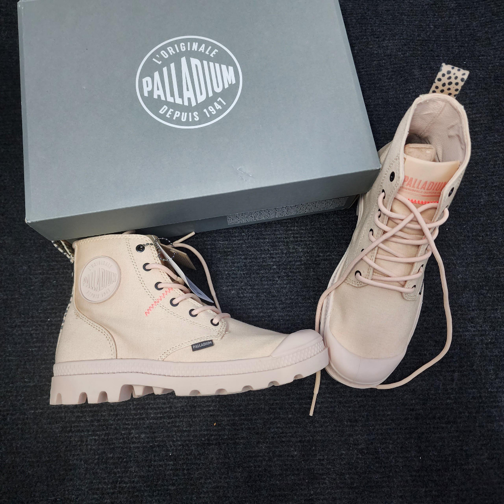 Giày Palladium vải màu Safari mới ra