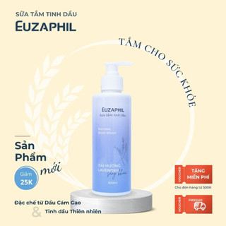 Sữa tắm tinh dầu cám gạo sáng da Euzaphil Oải Hương Lavender 300ml
