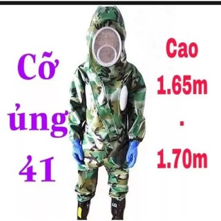 . bộ quần áo bắt ong liền ủng găng tay siêu bền